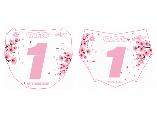 Cherry Blossom Series Plate Decal Odi/Motocutz